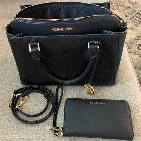 michael kors daria sm 2 in 1 satchel|NWT MICHAEL KORS DARIA SM 2 IN 1 SATCHEL+WALLET.